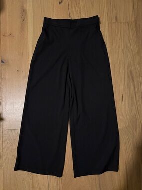 Max Studio Black Wide-Leg Pull-On Pants